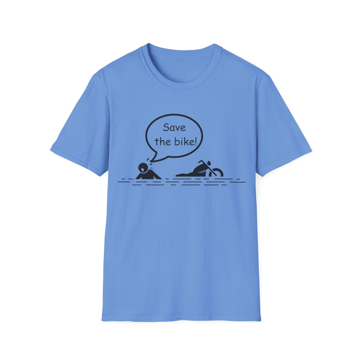 Motorbike T-shirt with 'Save The Bike!'