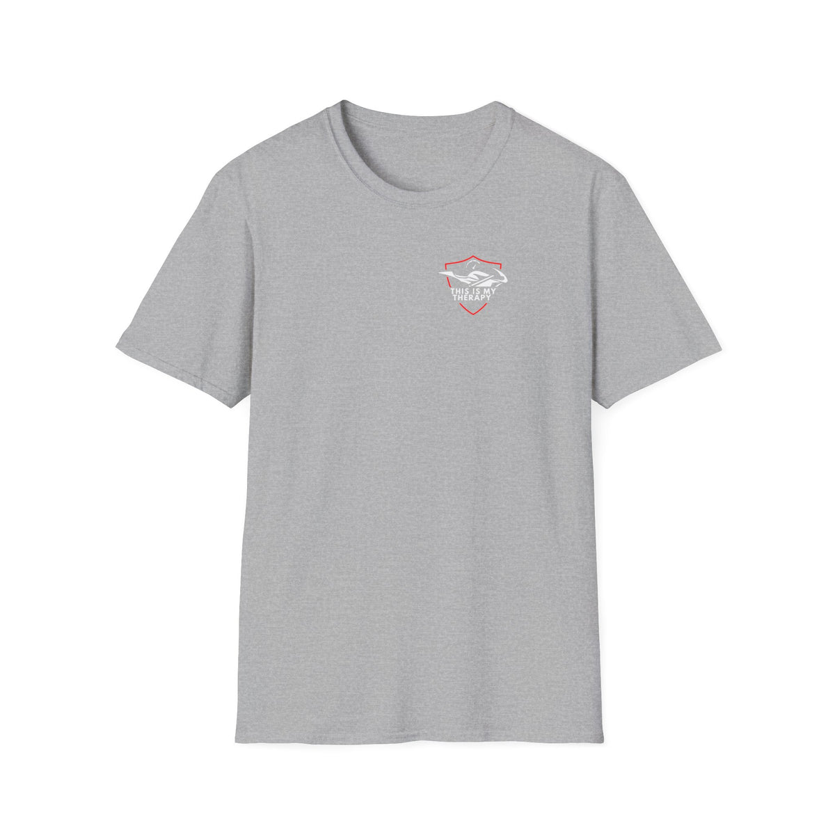 Motorbike T-shirt with 'This is my Therapy' (1) Small Logo