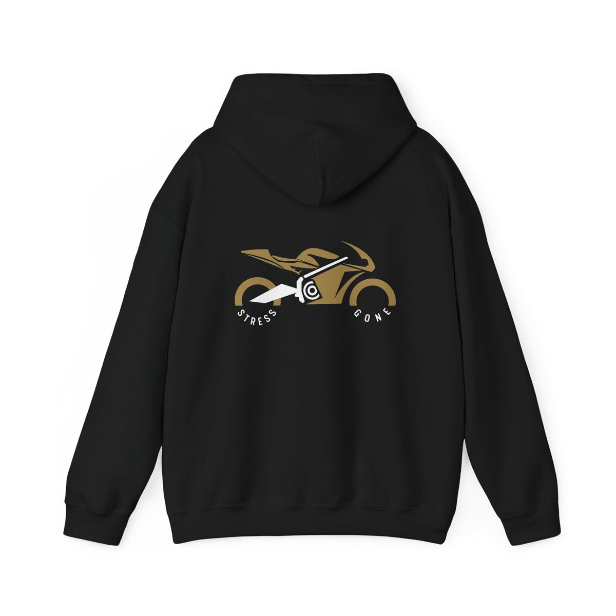 Non UK Sales Hooded Sweatshirt (Stress gone) G/B