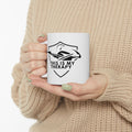 Non UK Sales 11oz And 15oz White Mug With (This is my therapy) W