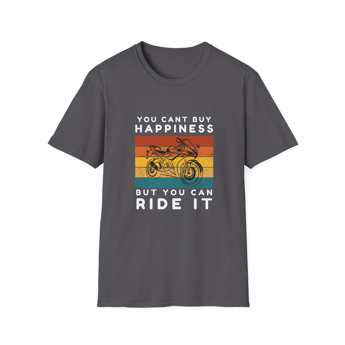 Motorbike T-shirt with You Cant Buy Happiness, But You Can Ride It' (2)