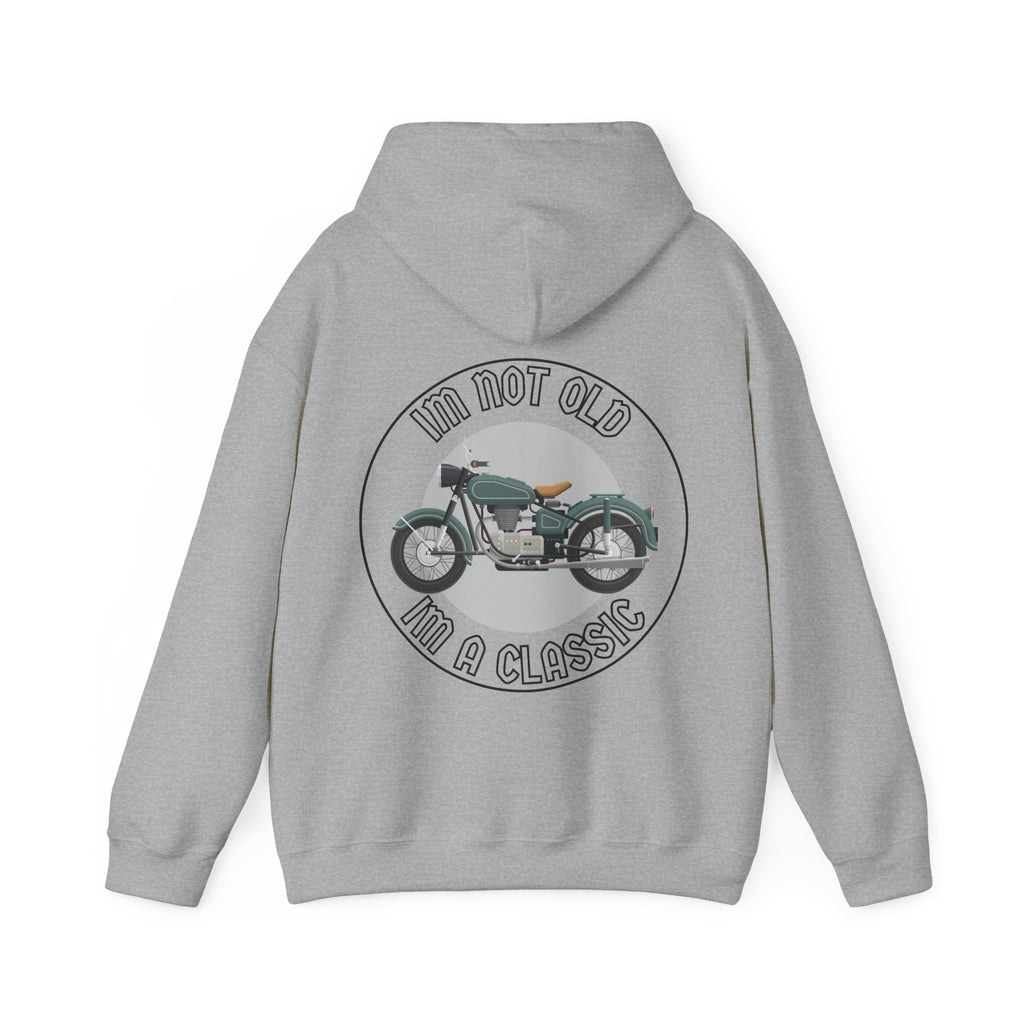 Unisex Heavy Blend™ Hooded Sweatshirt (Im Not Old, Im A Classic) Back