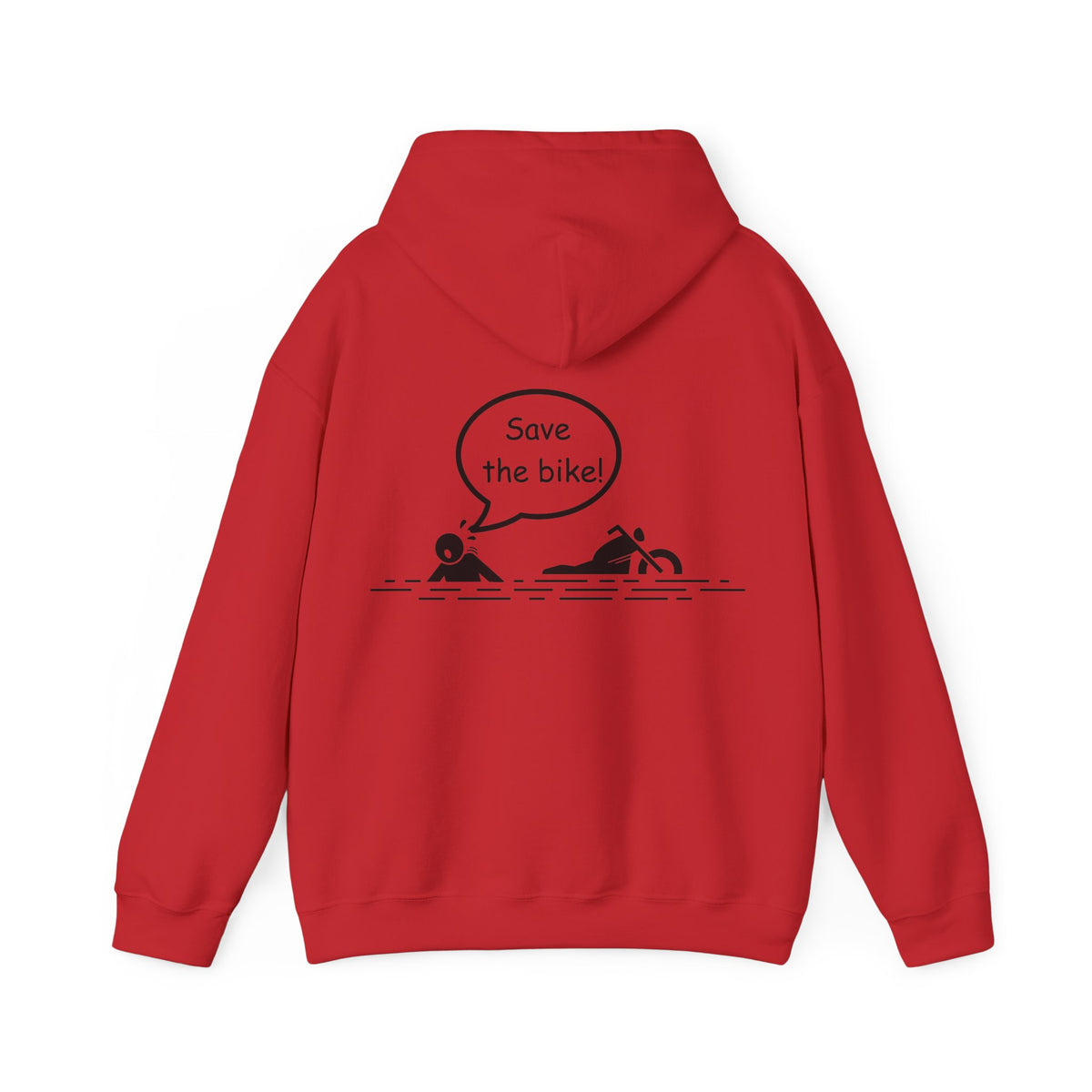 Unisex Heavy Blend™ Hooded Sweatshirt (Save The Bike) Back