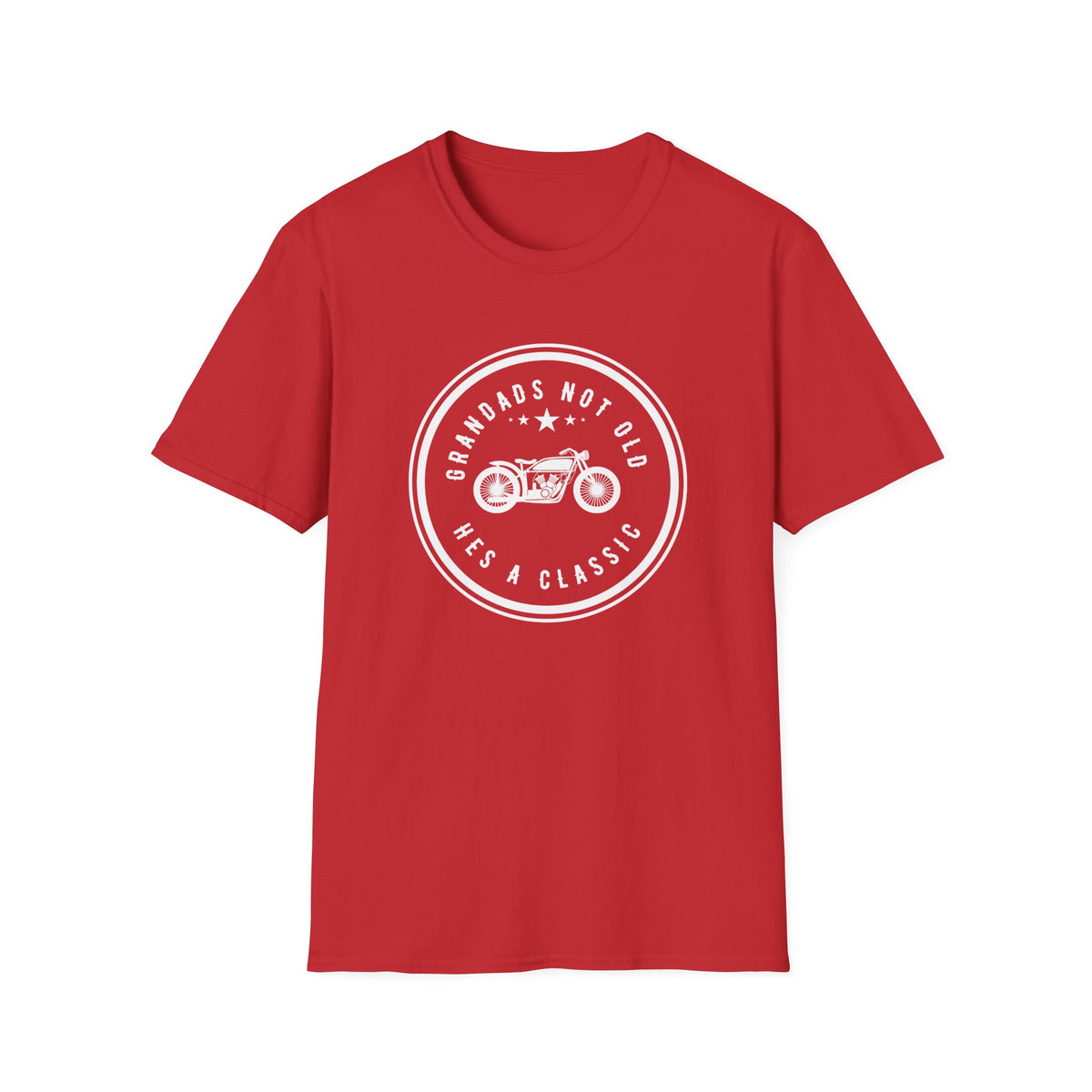Motorbike T-shirt with 'Grandads Not Old Hes A Classic' (1)