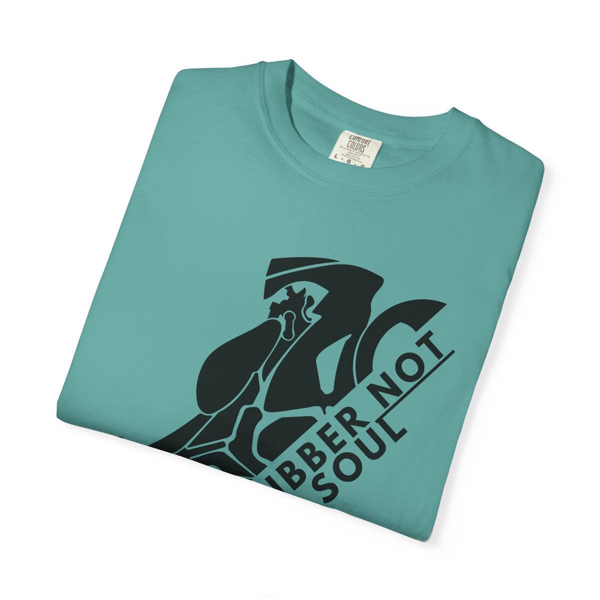 Non UK Sales Motorbike t-shirt  (Burn rubber, Not your soul) Bike B/W