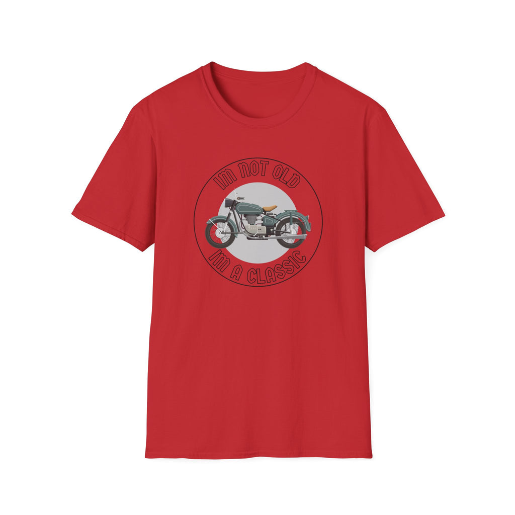 Motorbike T-shirt with 'Im Not Old Im A Classic'