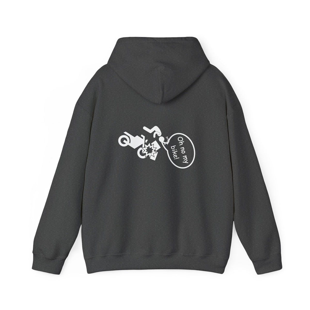 Non UK Sales Hooded Sweatshirt (Oh no my bike (Boxes) B/W