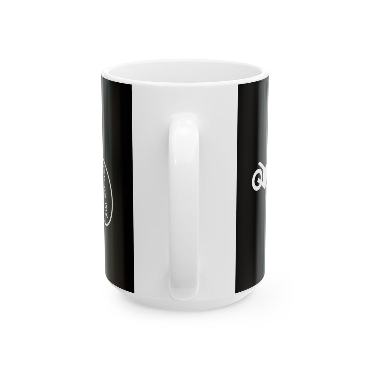 Non UK Sales 11oz And 15oz White Mug With (Oh no my bike!) B/W