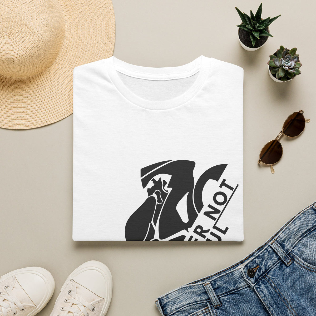 Motorbike T-shirt with 'Burn Rubber, Not your Soul' (1)
