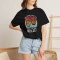 Non UK Sales Motorbike t-shirt (Old bikes never die, They just leak more oil)  W/B