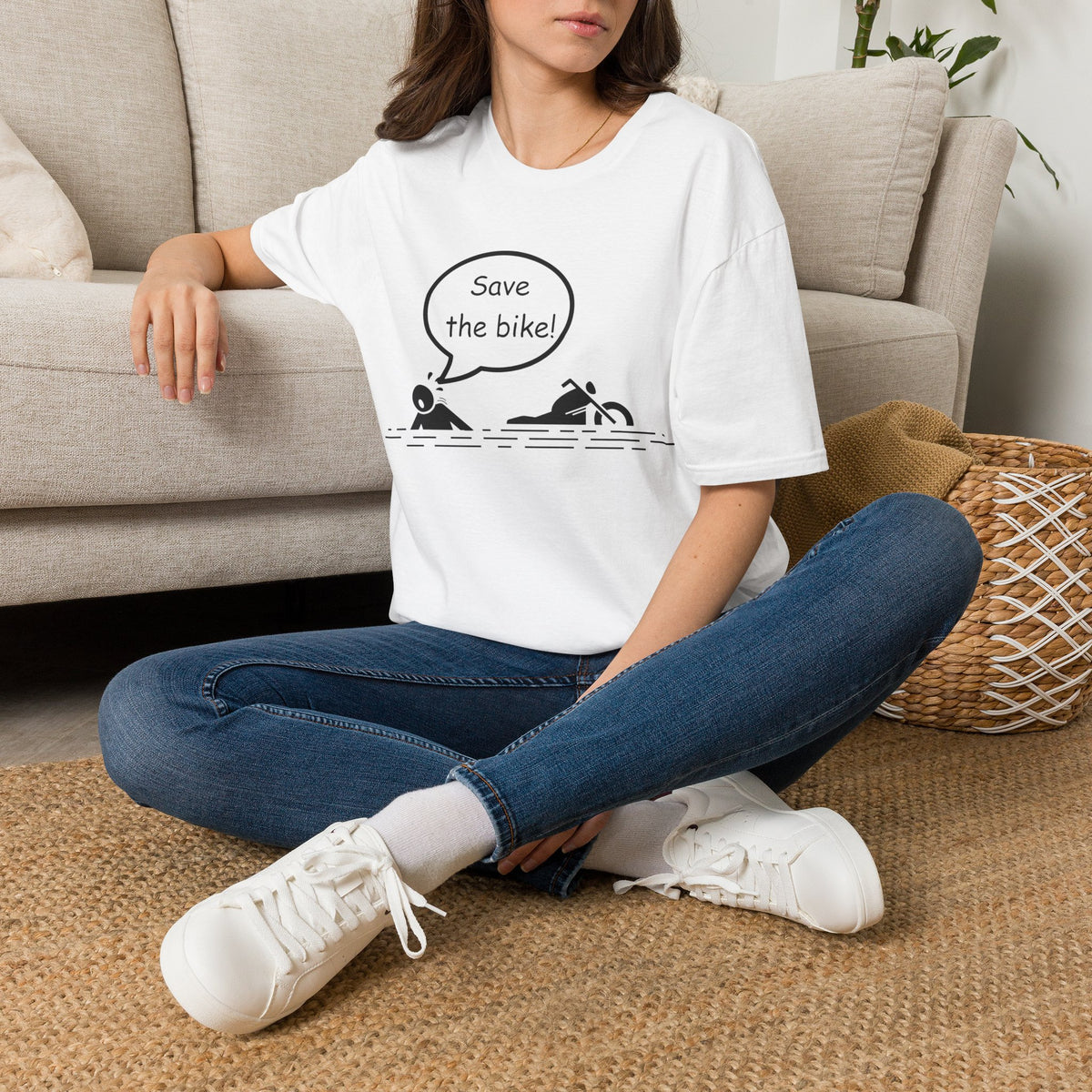 Motorbike T-shirt with 'Save The Bike!'