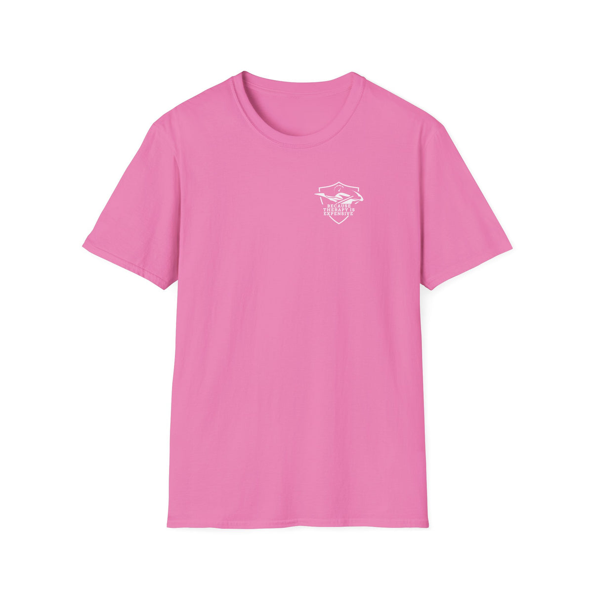 Motorbike T-shirt with 'Because Therapy is Expensive' (1) Small Logo