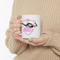 Non UK Sales 11oz And 15oz White Mug With (Because Therapy is expensive) P