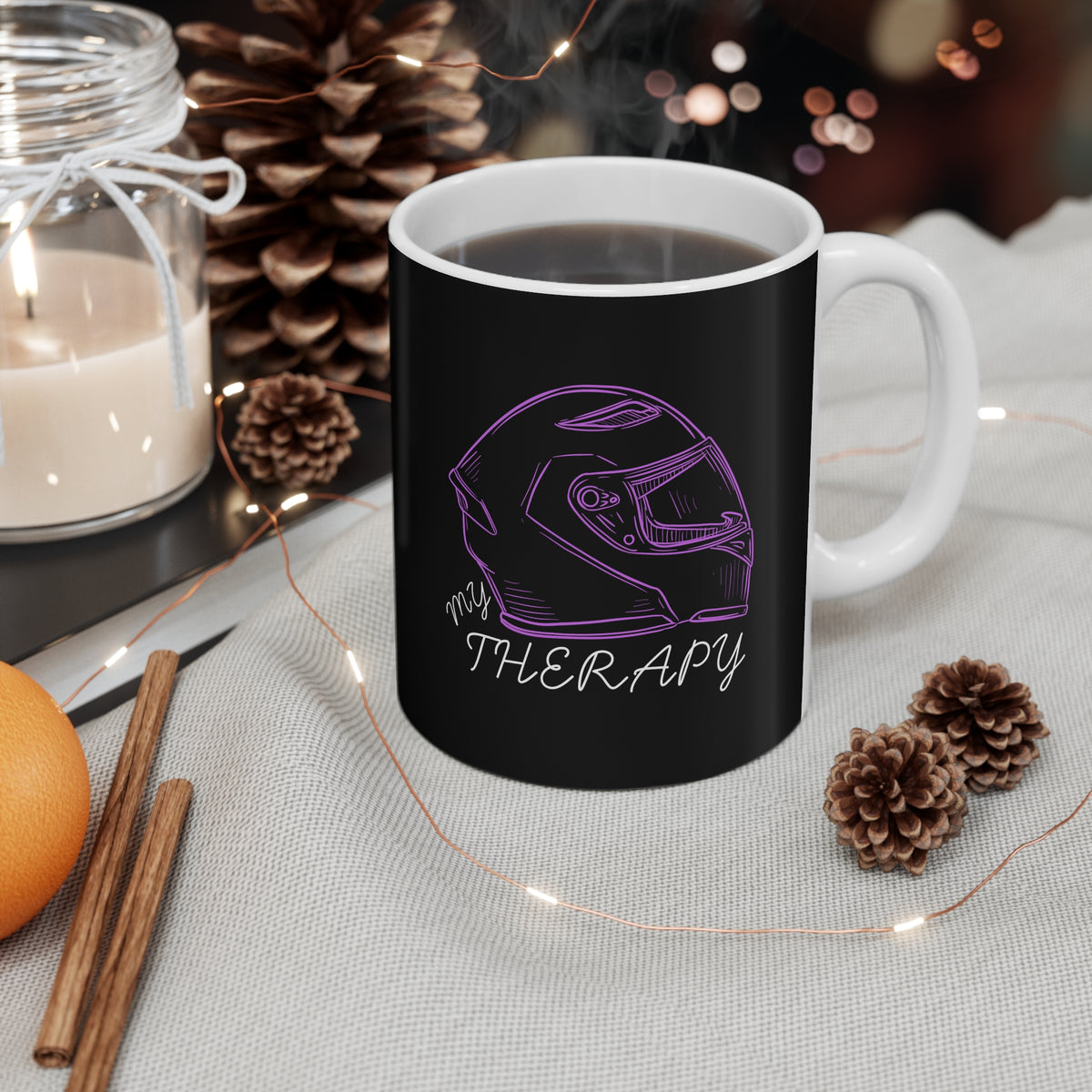 11oz White Mug With (My therapy) (3)