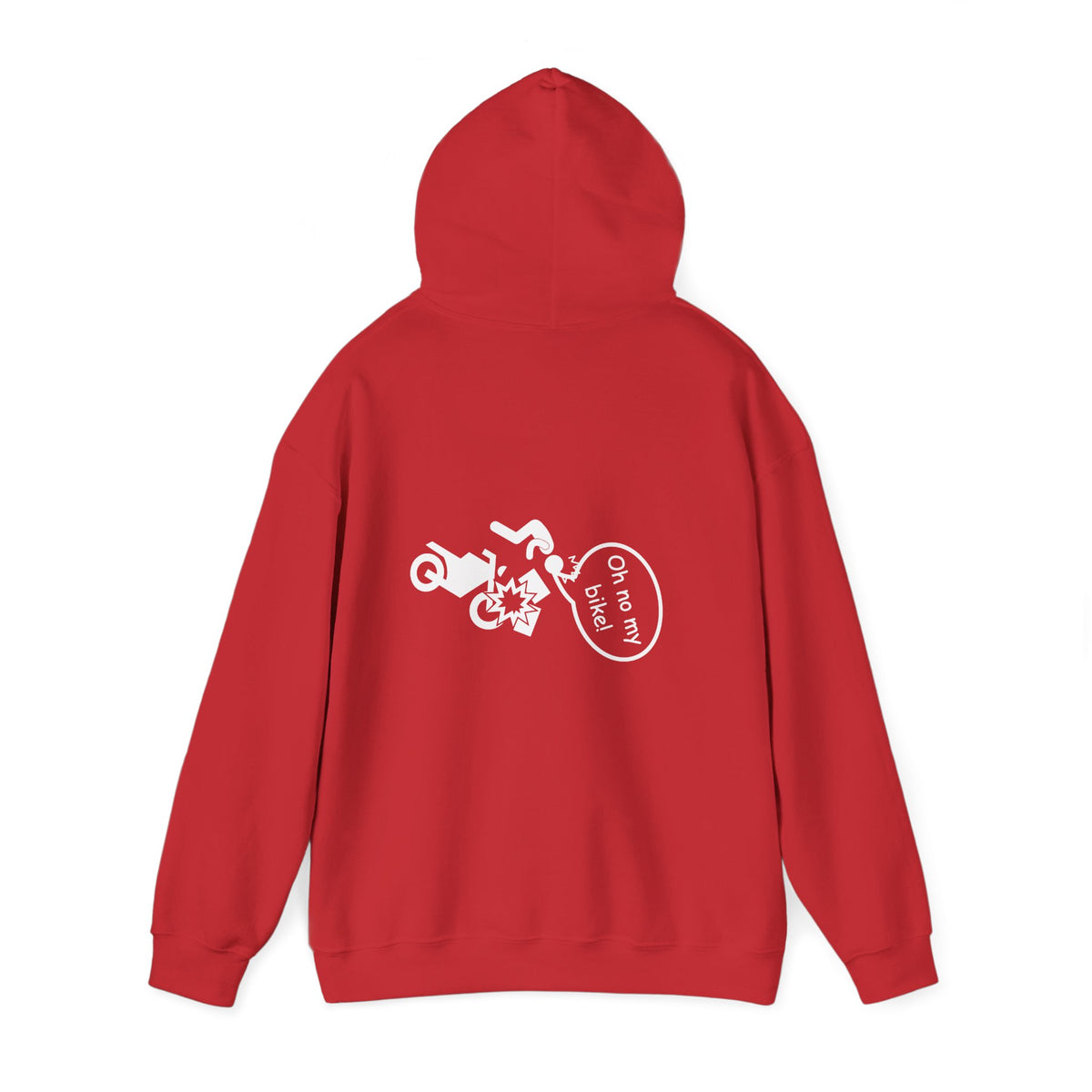 Non UK Sales Hooded Sweatshirt (Oh no my bike (Boxes) B/W