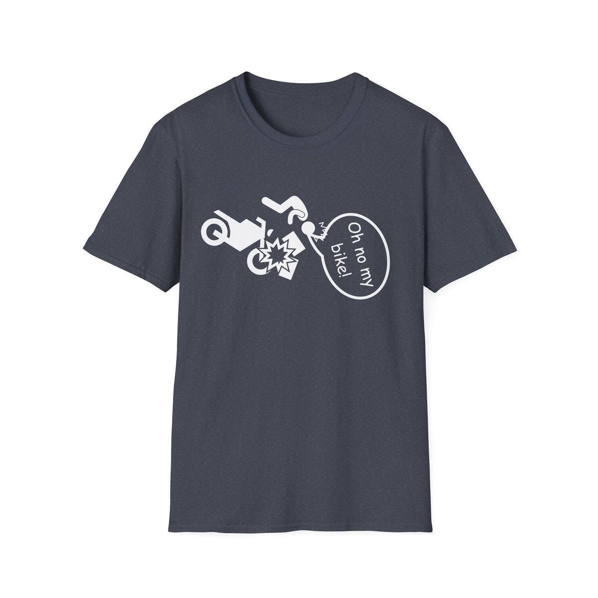 Motorbike T-shirt with 'Oh No My Bike!' (4)