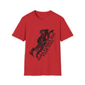 Motorbike T-shirt with 'Burn Rubber, Not your Soul' (1)