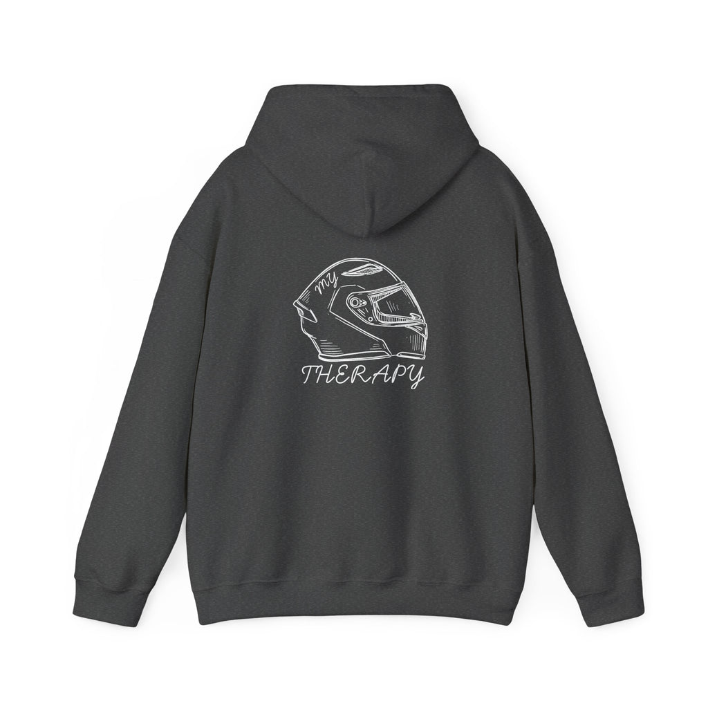 Non UK Sales Hooded Sweatshirt (My therapy) W/B