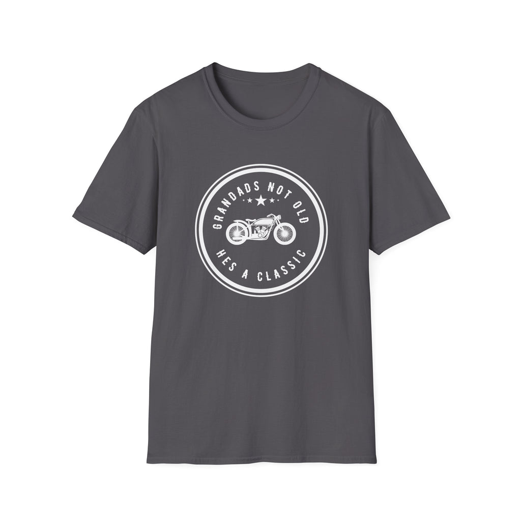 Motorbike T-shirt with 'Grandads Not Old Hes A Classic' (1)