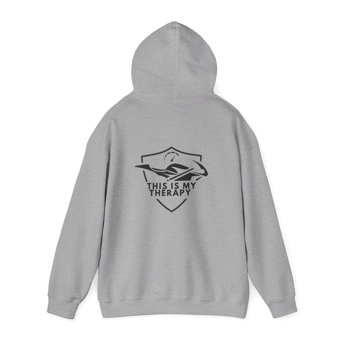 Non UK Sales Hooded Sweatshirt (This is my therapy) B/W