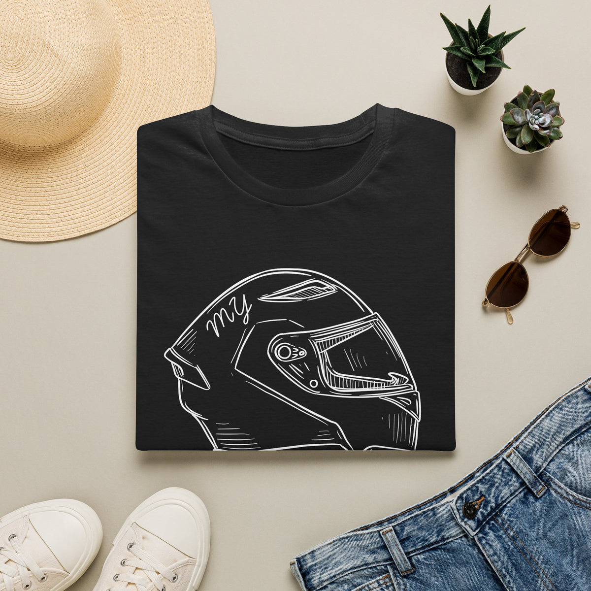 Motorbike T-shirt with 'My Therapy' (1)