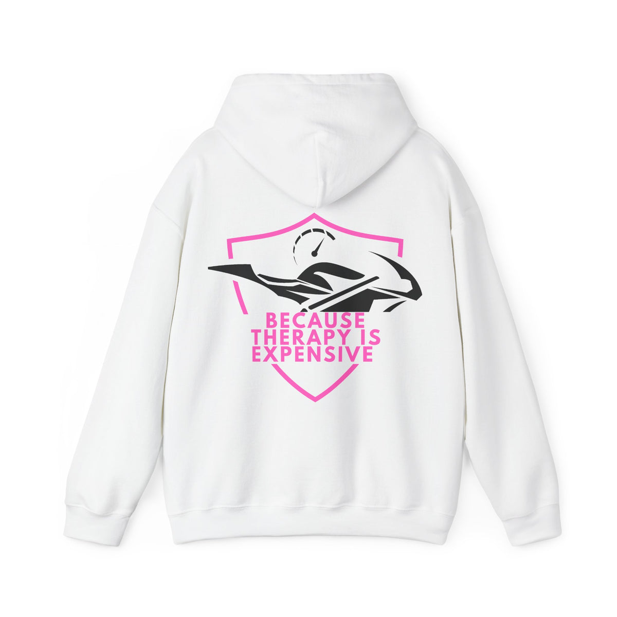 Unisex Heavy Blend™ Hooded Sweatshirt (Because Therapy Is Expensive) 4 Back