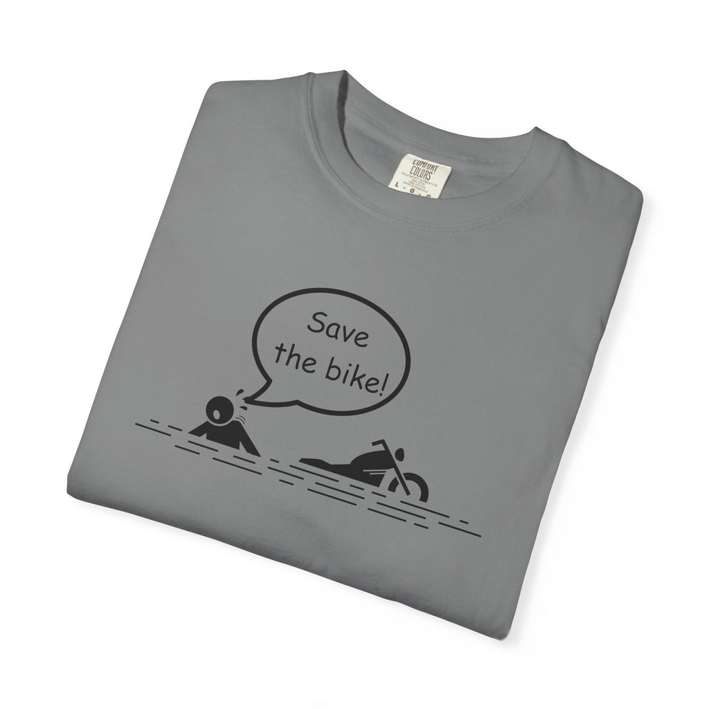 Non UK Sales Motorbike t-shirt (Save The Bike)  B/W