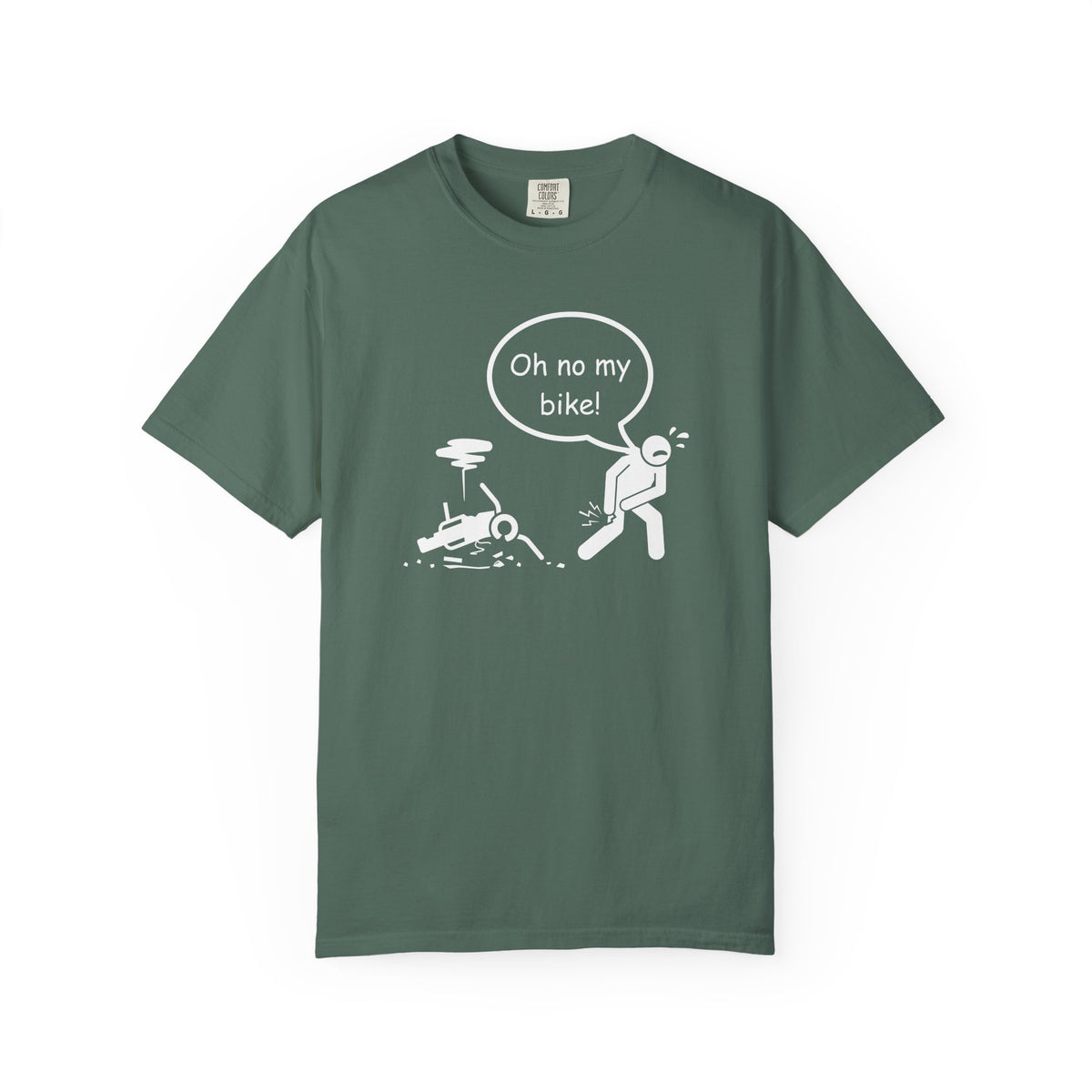 Non UK Sales Motorbike t-shirt  (Oh no my bike)  Dropped W/B