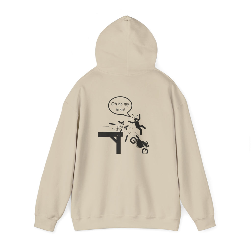 Non UK Sales Hooded Sweatshirt (Oh no my bike (Pier) W/B