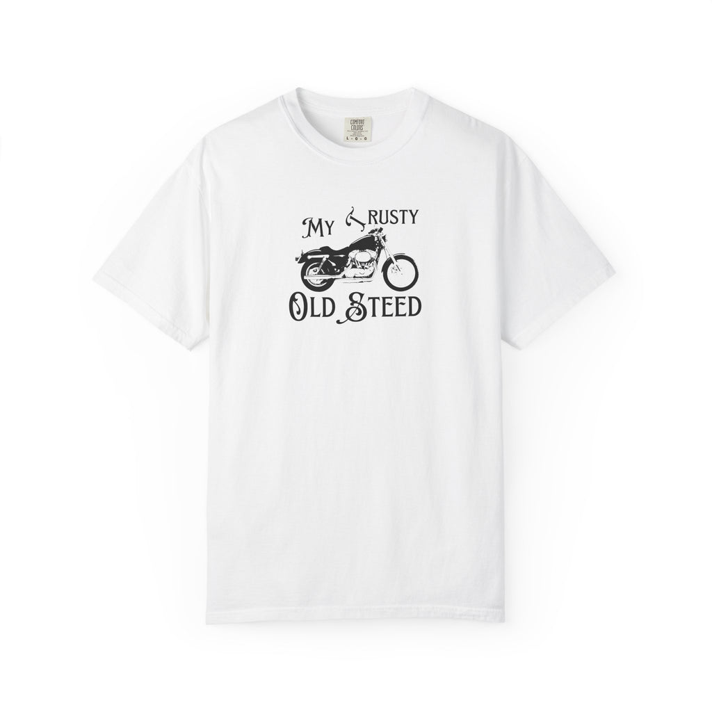 Non UK Sales Motorbike t-shirt  (My Trusty (Rusty) Old steed )