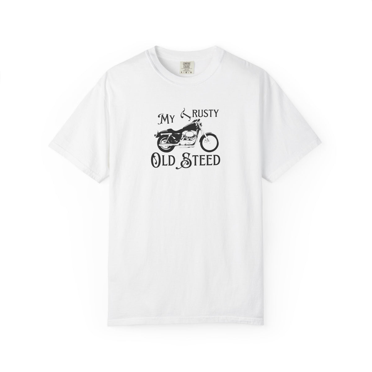 Non UK Sales Motorbike t-shirt  (My Trusty (Rusty) Old steed )