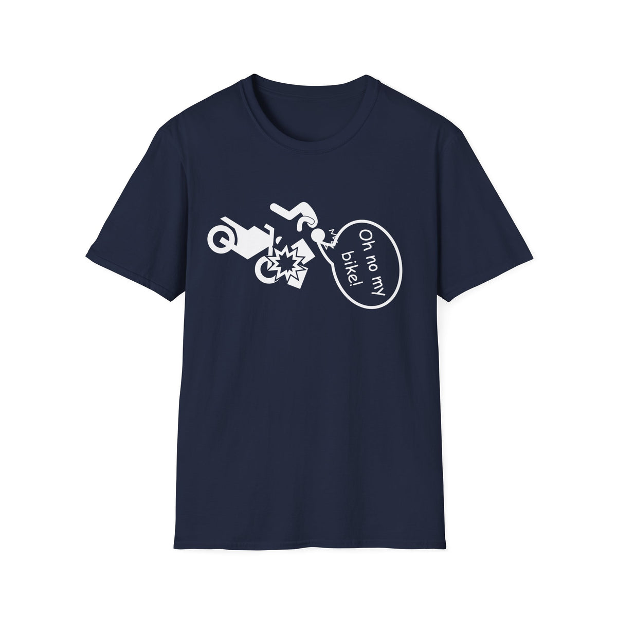 Motorbike T-shirt with 'Oh No My Bike!' (4)