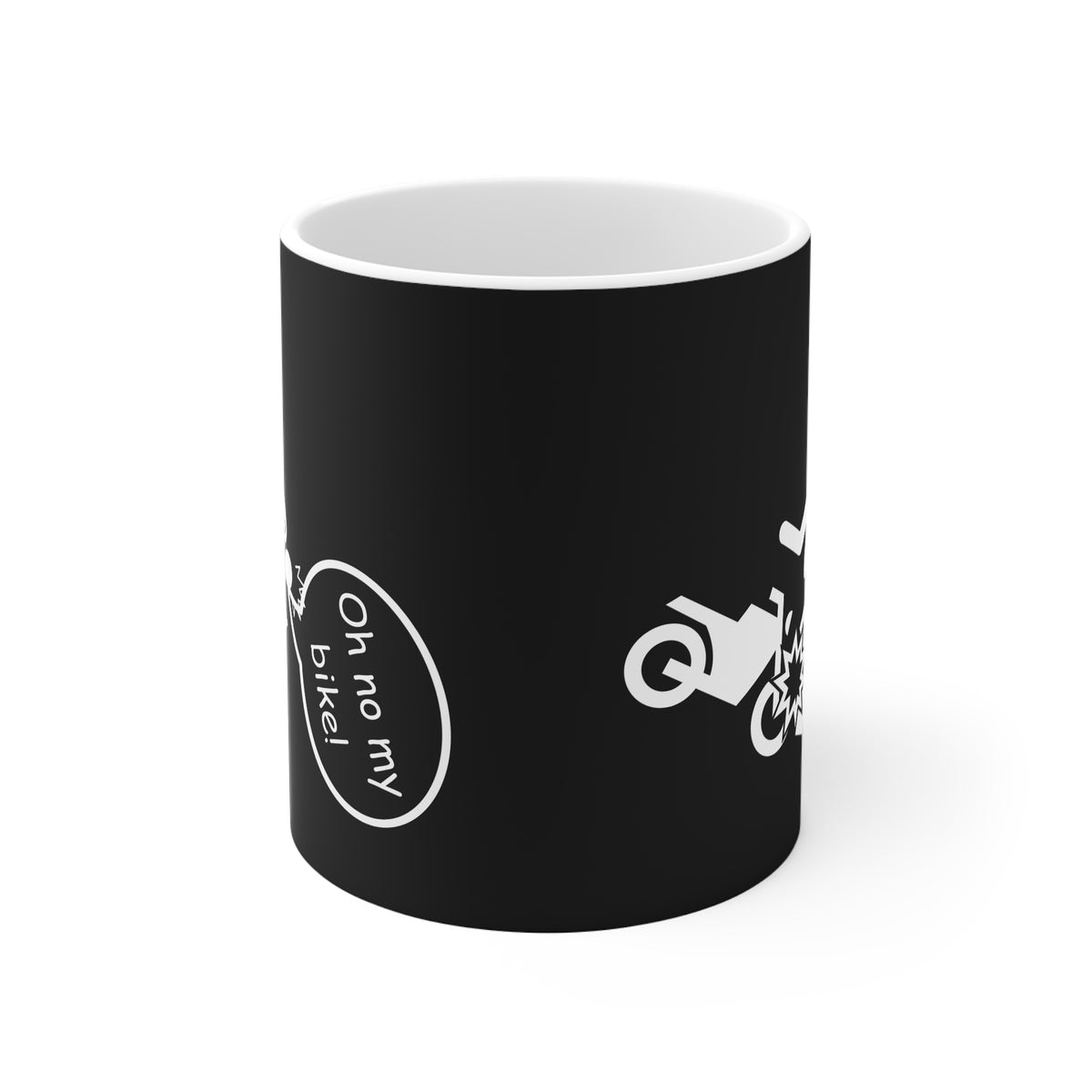 11oz White Mug With (Oh no my Bike) (4)