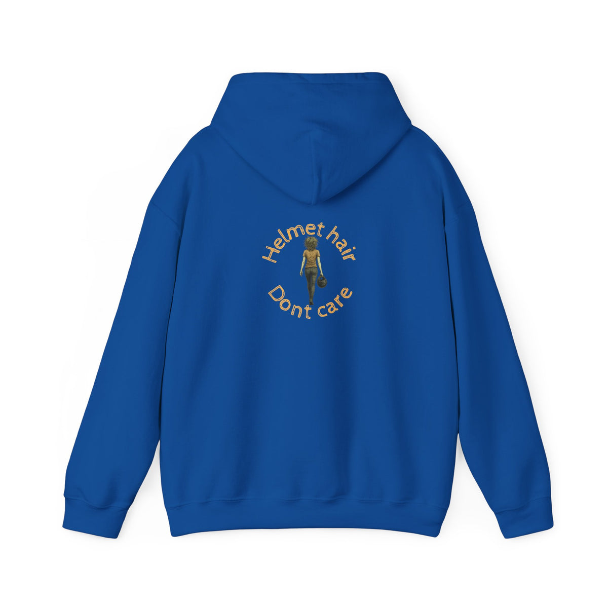 Non UK Sales Hooded Sweatshirt (Helmet hair, Don't care) Y/B