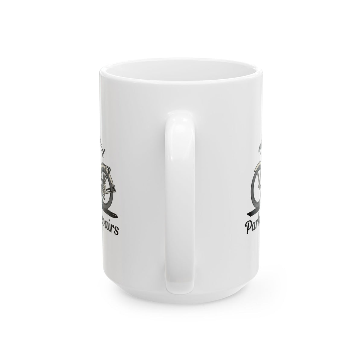 Non UK Sales 11oz And 15oz White Mug With (Built for speed, Parked for repairs)