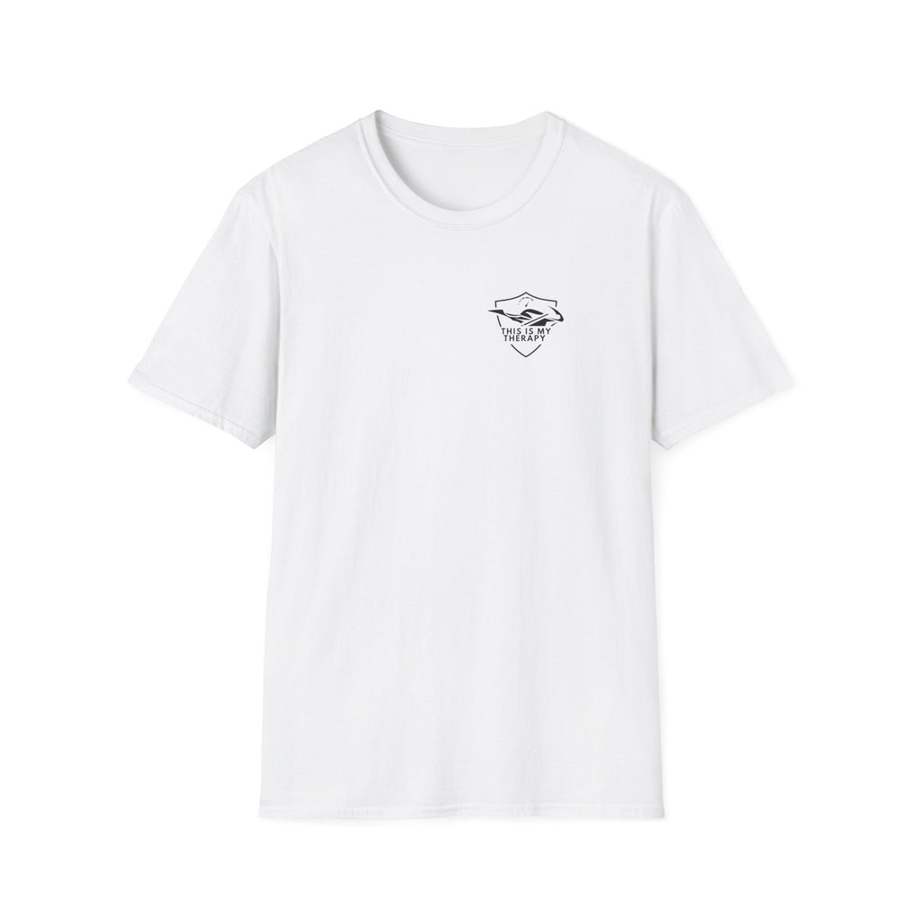 Motorbike T-shirt with 'This is my Therapy' (2) Small Logo
