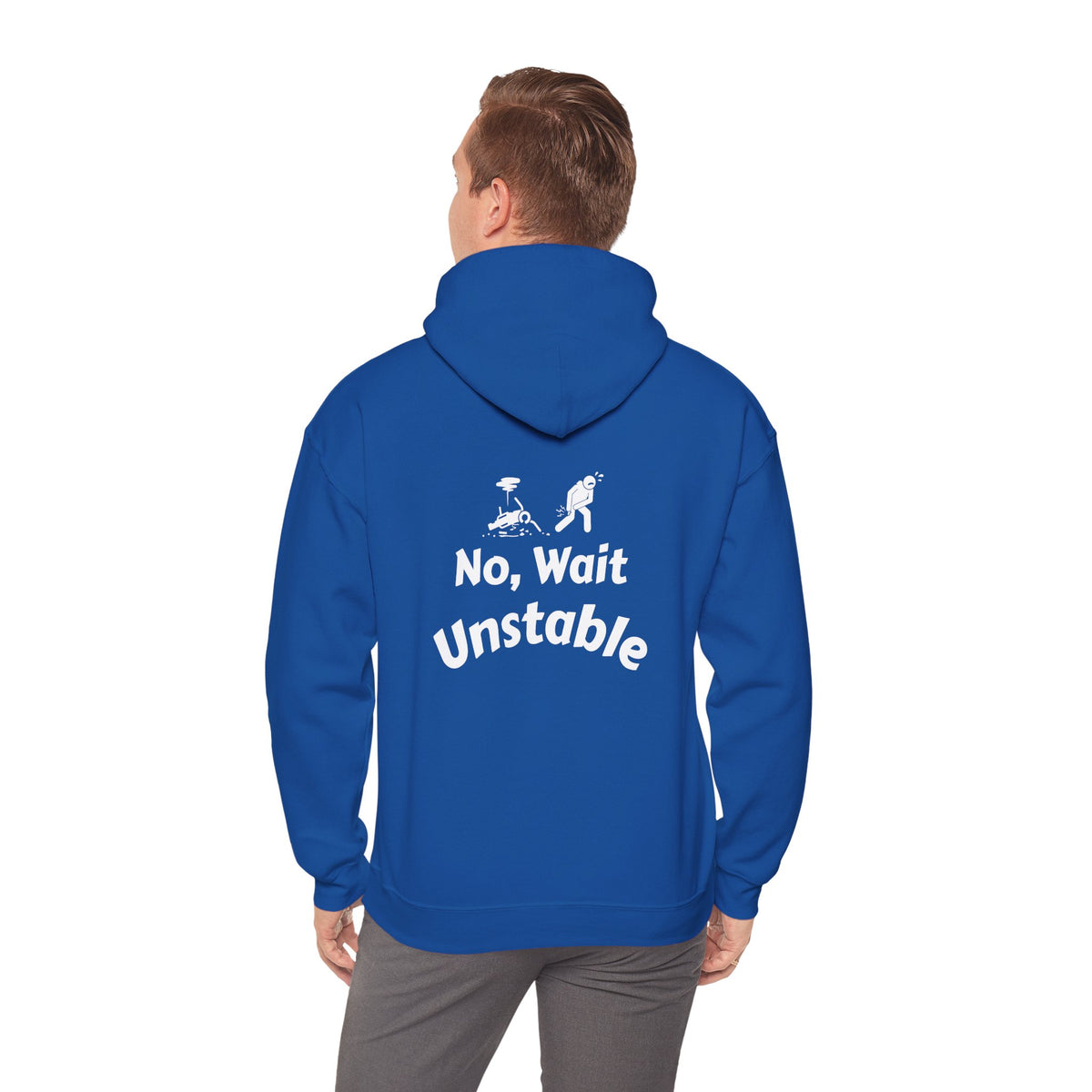 Motorcycle Hoodie — I Am Unstoppable / No, Wait Unstable Funny Biker Pullover