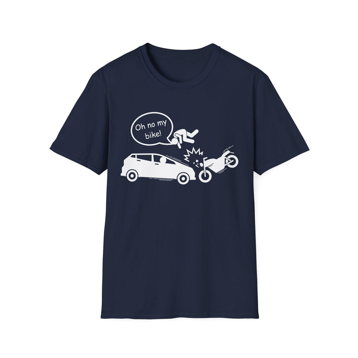 Motorbike T-shirt with 'Oh No My Bike!' (3)