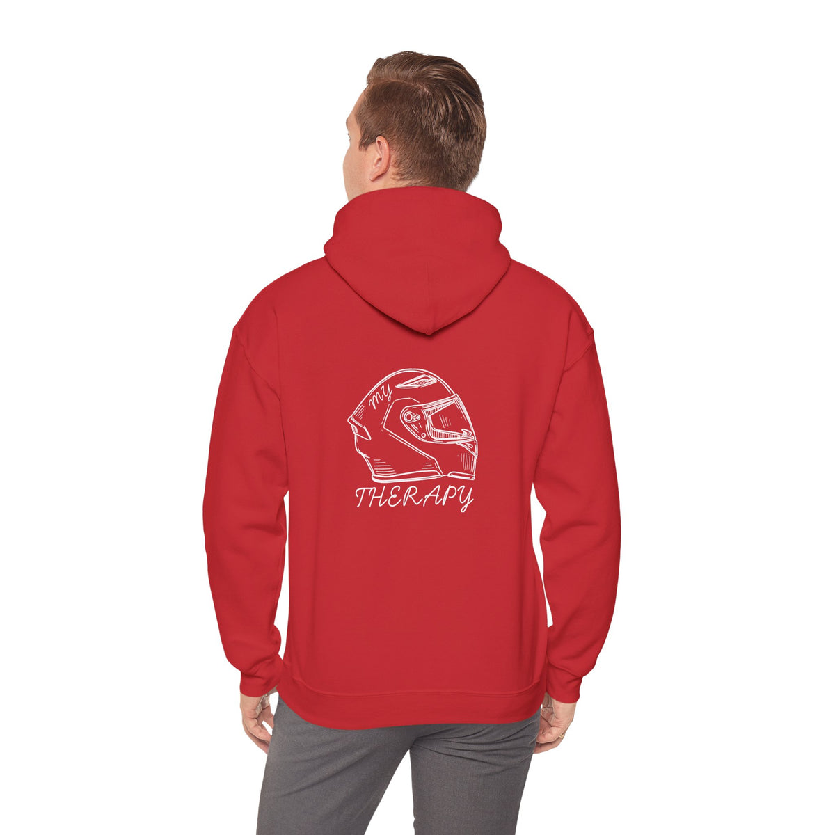 Non UK Sales Hooded Sweatshirt (My therapy) W/B