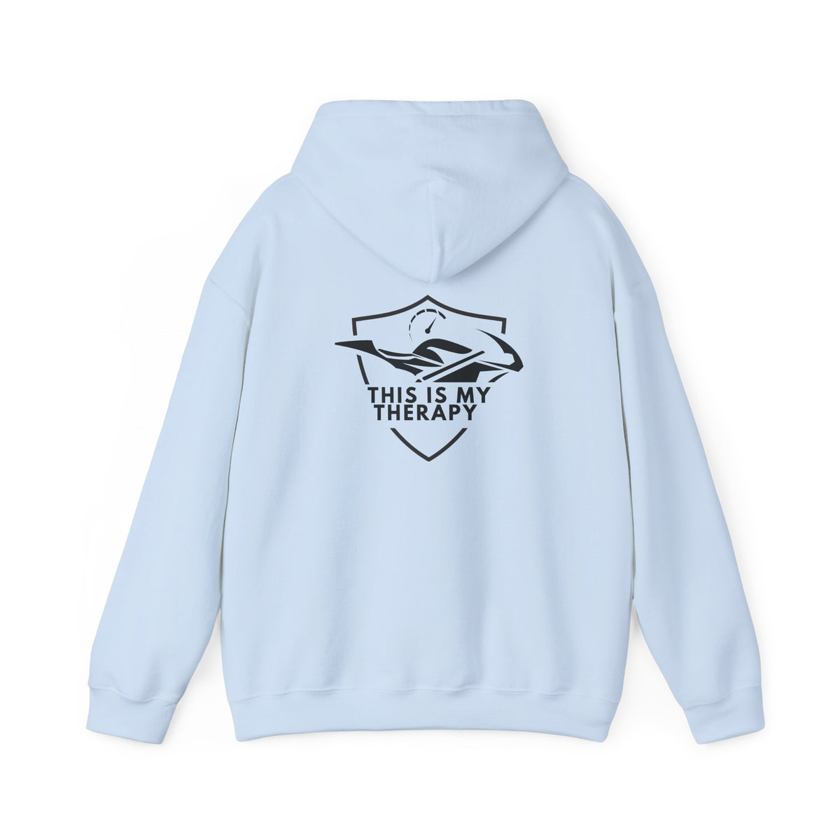 Non UK Sales Hooded Sweatshirt (This is my therapy) B/W