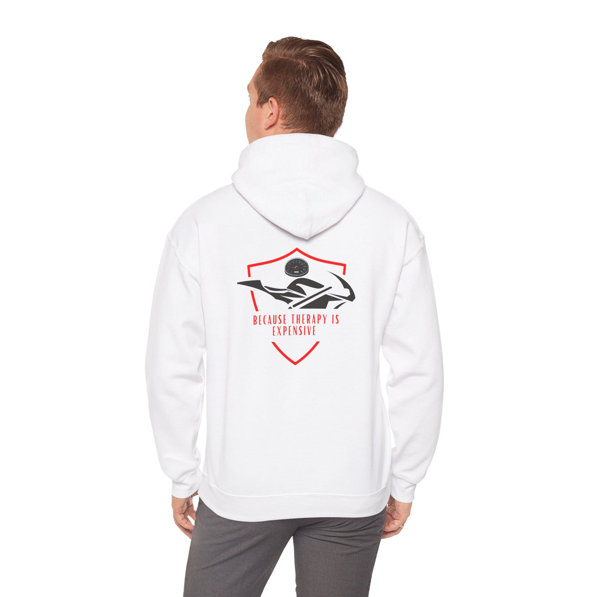 Non UK Sales Hooded Sweatshirt (Because therapy is expensive) R/W