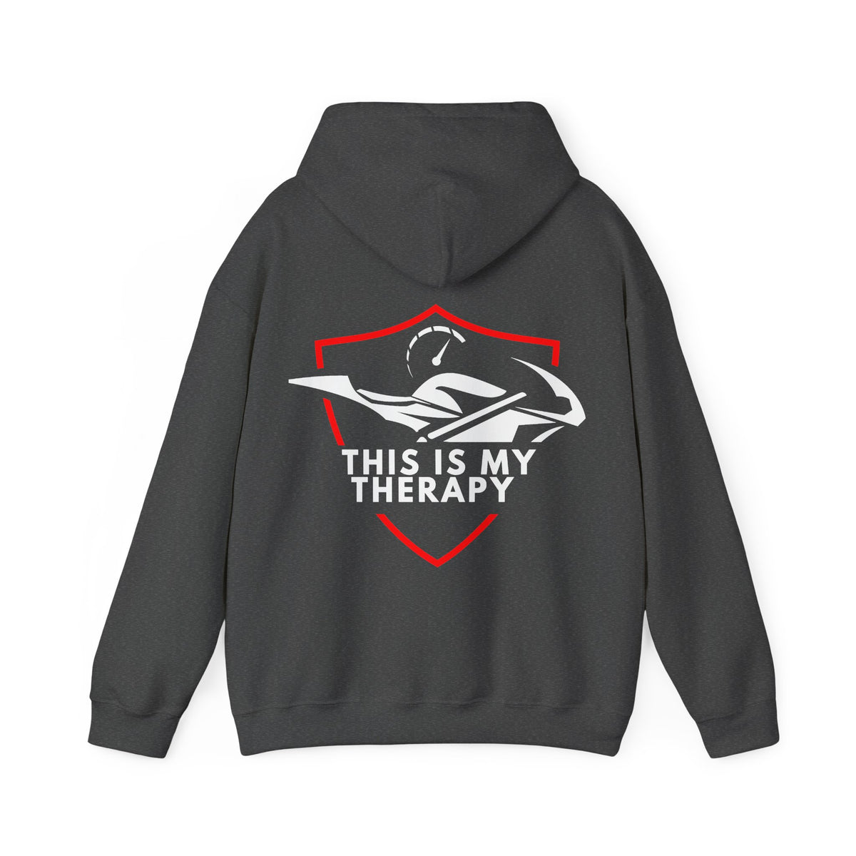 Unisex Heavy Blend™ Hooded Sweatshirt (This Is My Therapy) Back
