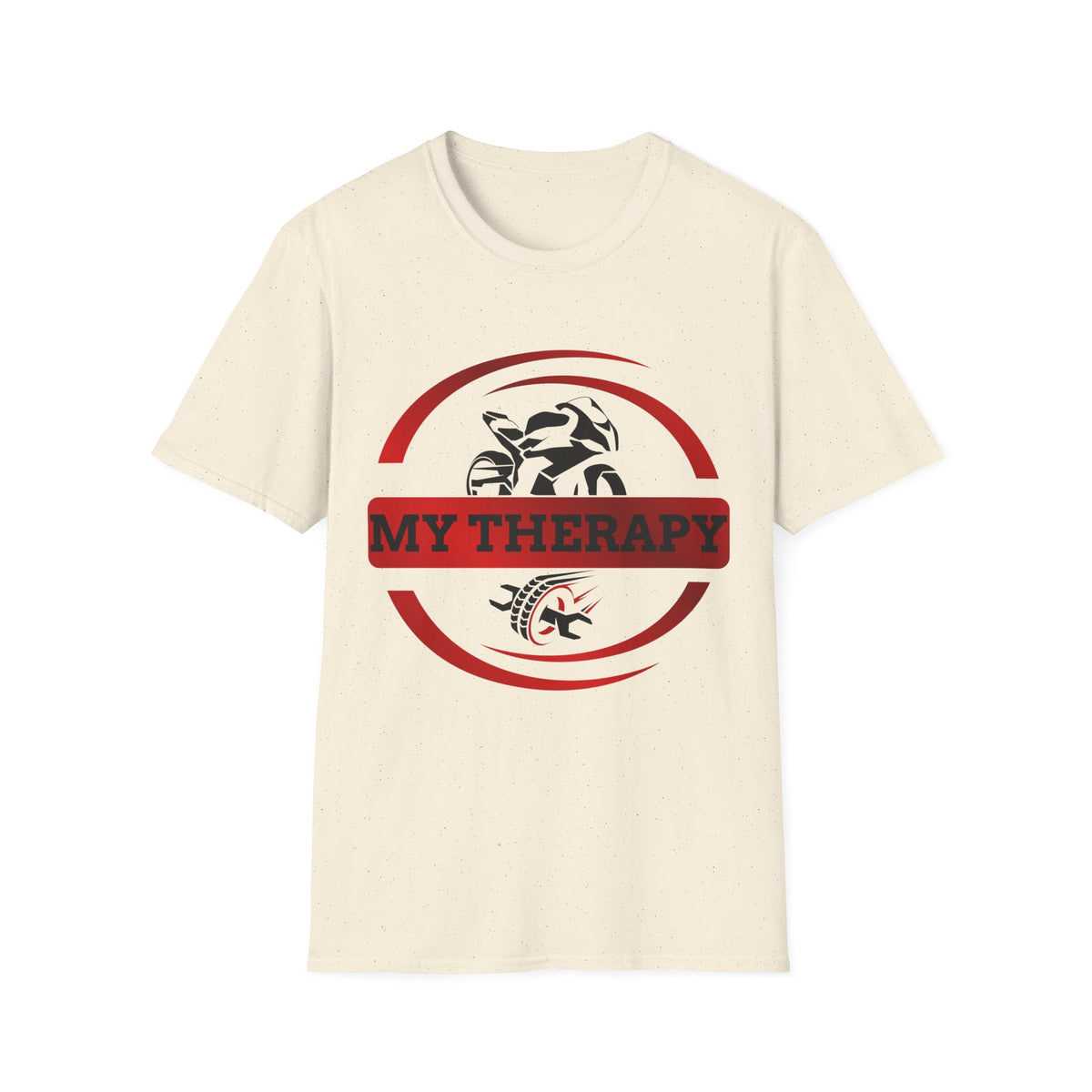 Motorbike T-shirt with 'My Therapy' (Red)