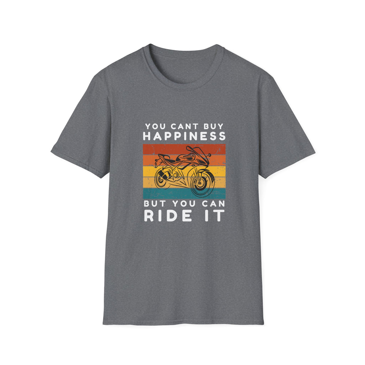 Motorbike T-shirt with You Cant Buy Happiness, But You Can Ride It' (2)