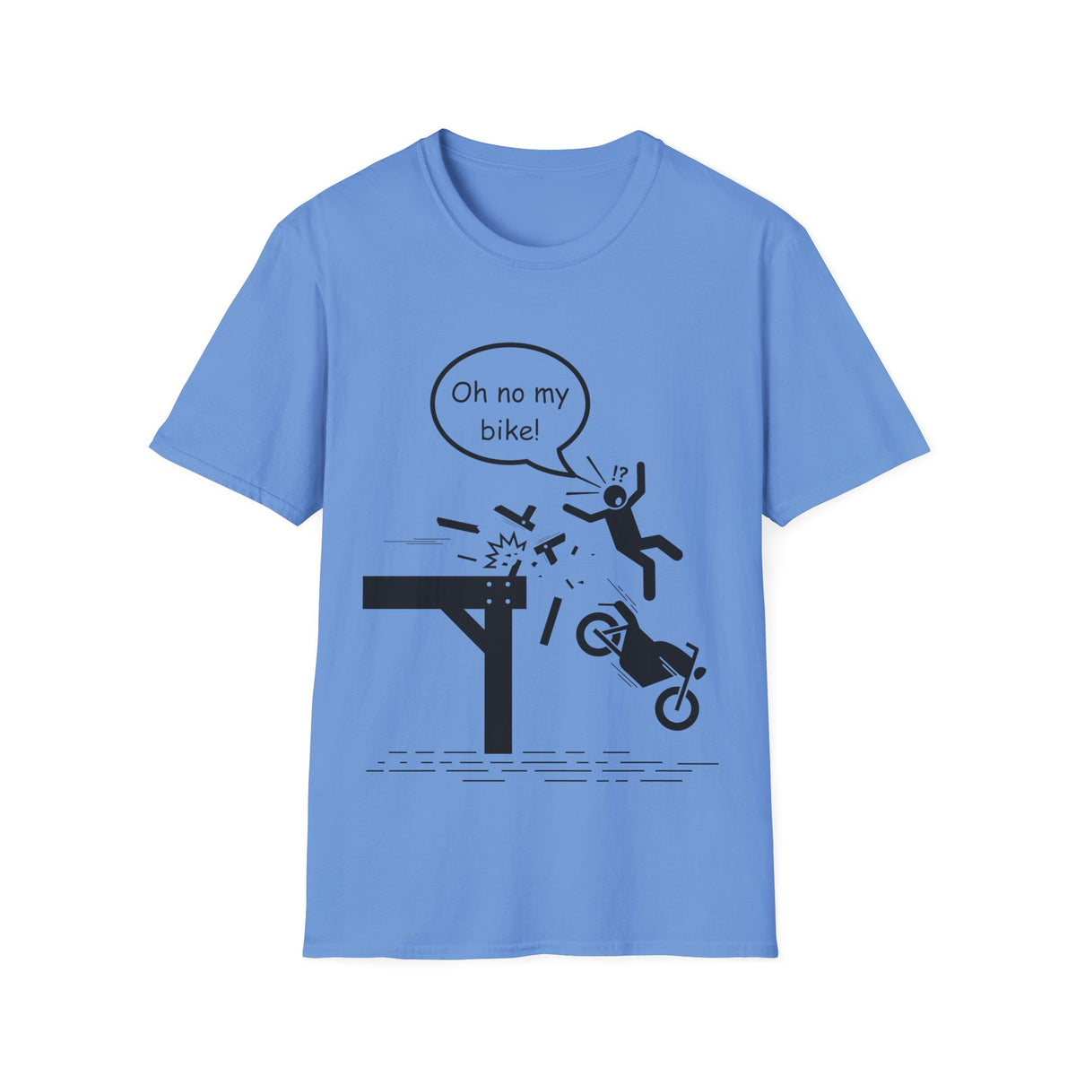 Motorbike T-shirt with 'Oh No My Bike!' (2)