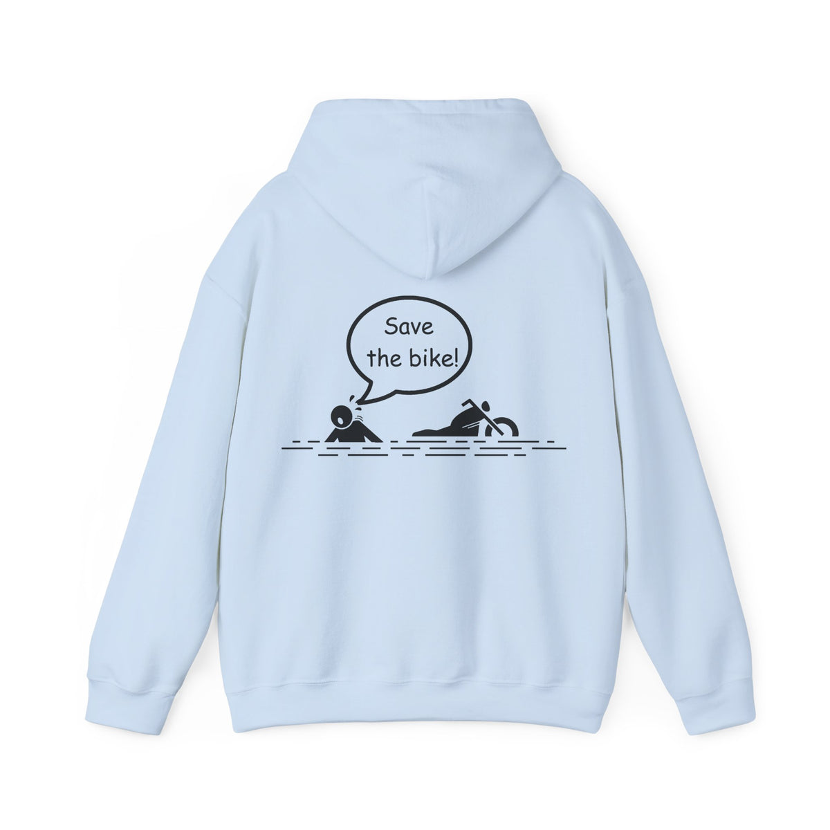 Unisex Heavy Blend™ Hooded Sweatshirt (Save The Bike) Back