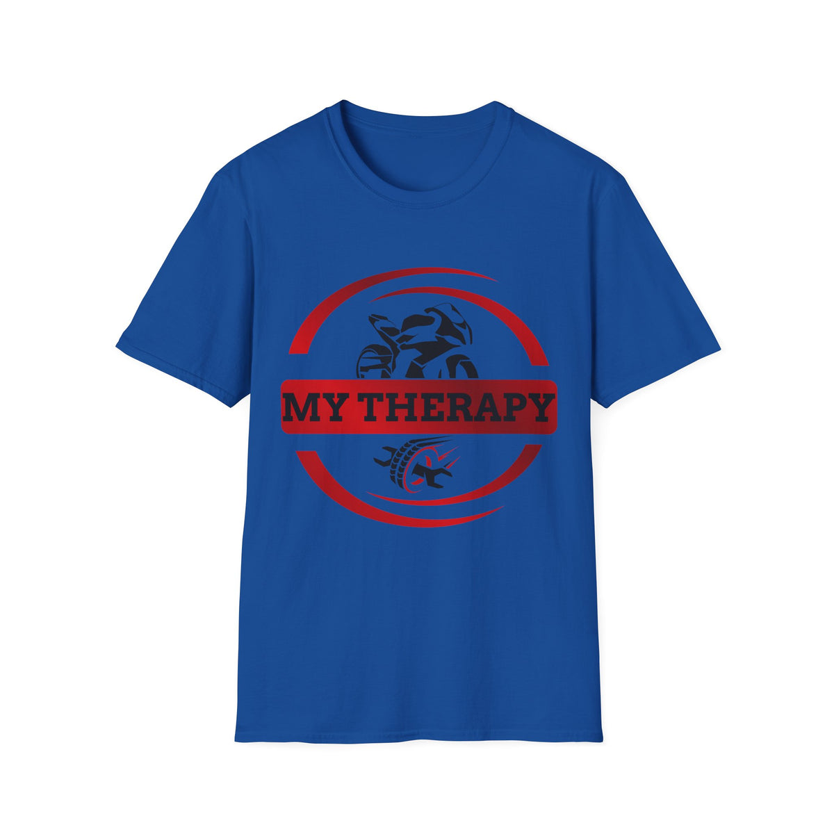 Motorbike T-shirt with 'My Therapy' (Red)
