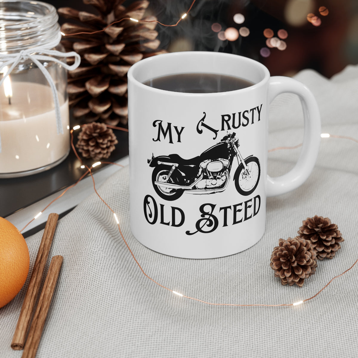 11oz White Mug With 'My Trusty (Rusty) Old Steed' (2)