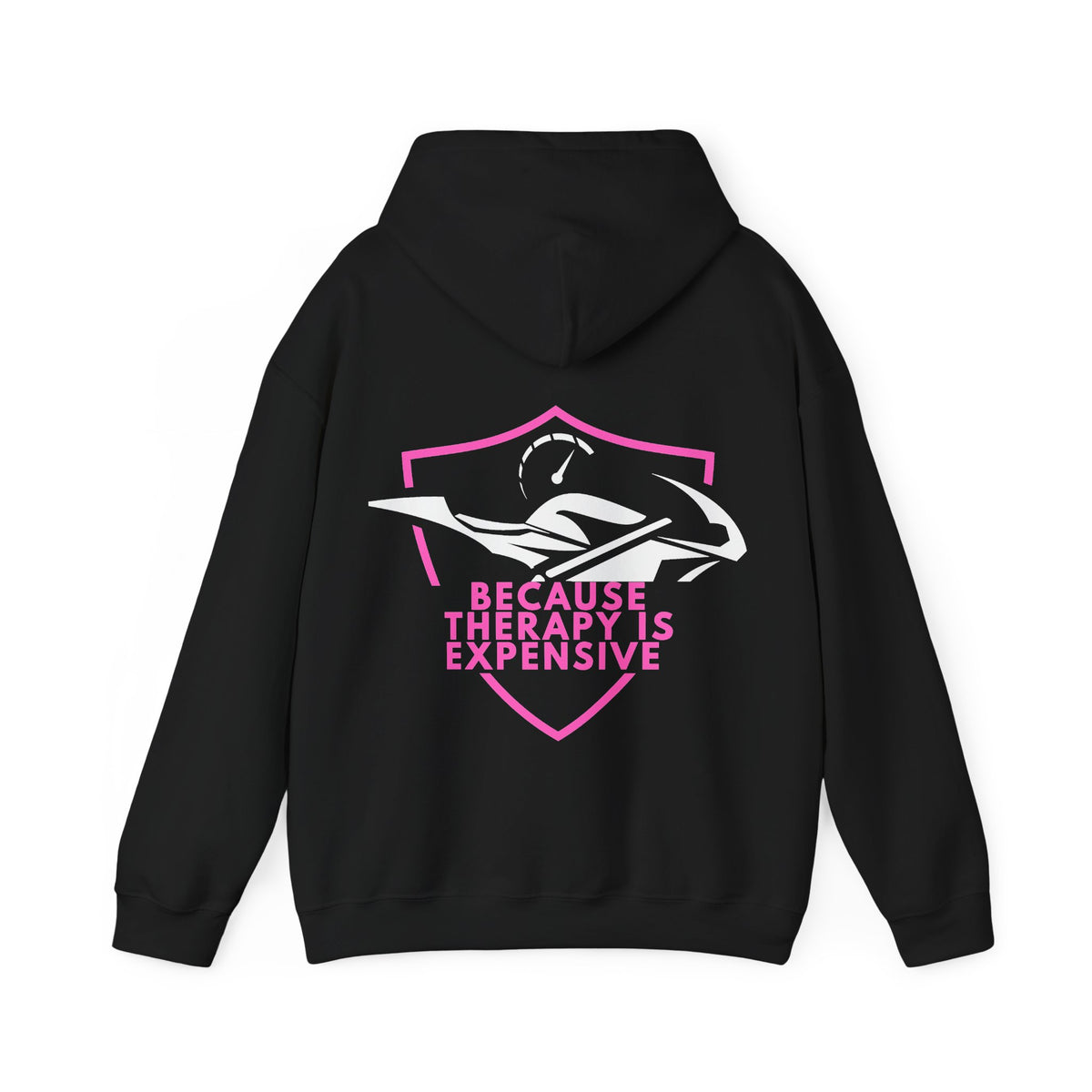 Unisex Heavy Blend™ Hooded Sweatshirt (Because Therapy Is Expensive) 3 Back