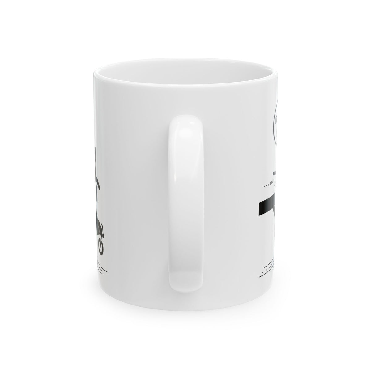 Non UK Sales  11oz And 15oz White Mug With (Oh no my bike) 1